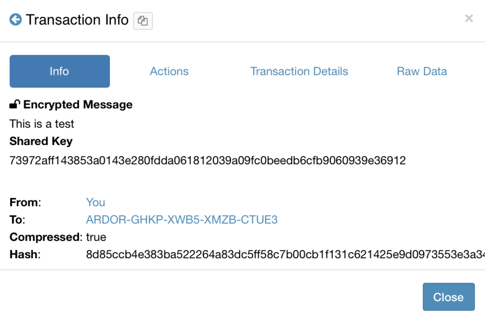 Arbitrary messages